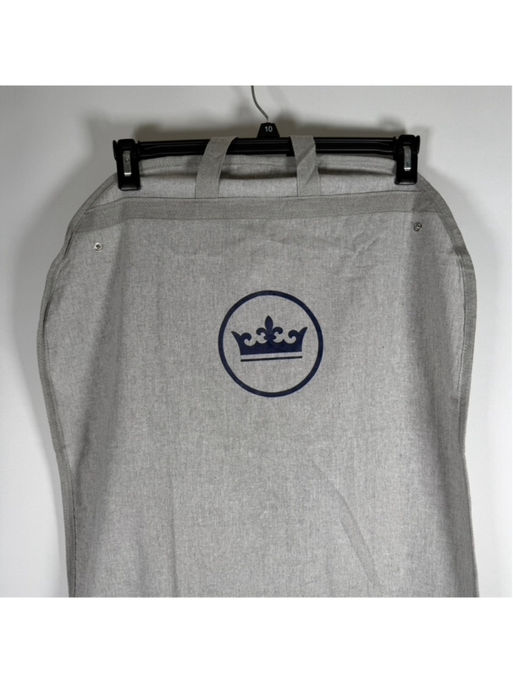 Peter Millar Garment Bag Grey Crown Logo Travel Suit Bag Formal Carrier 23 x 44 - Picture 2 of 8